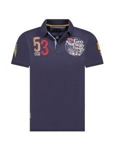 Geographical Norway Koszulka polo "Kelan" w kolorze granatowym rozmiar: L