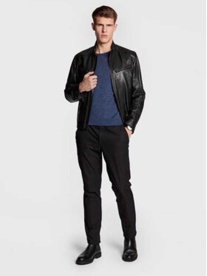 Boss Sweter Leno-P 50468239 Granatowy Slim Fit