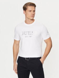Guess T-Shirt M5RI12 J1314 Biały Slim Fit