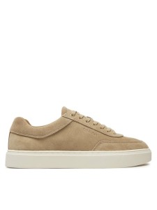 Calvin Klein Sneakersy Lace Up Suede HM0HM01792 Beżowy