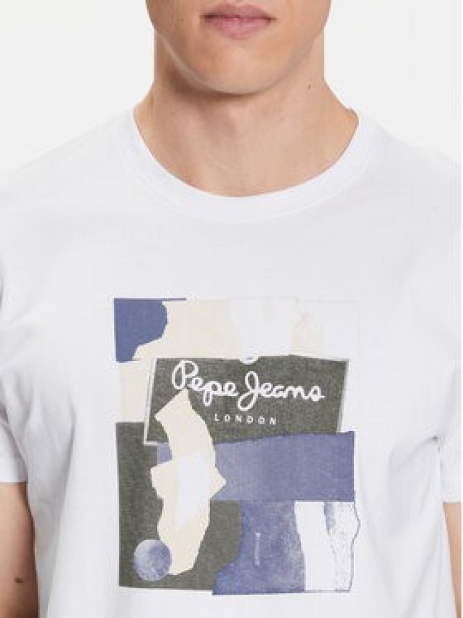 Pepe Jeans T-Shirt Oldwive PM508942 Biały Regular Fit