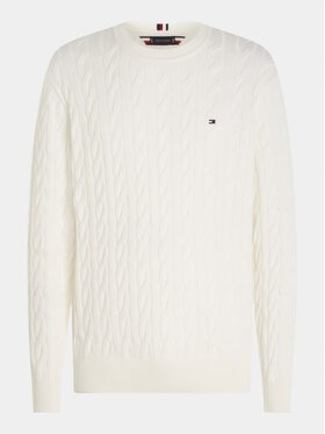 Tommy Hilfiger Sweter MW0MW33132 Écru Relaxed Fit