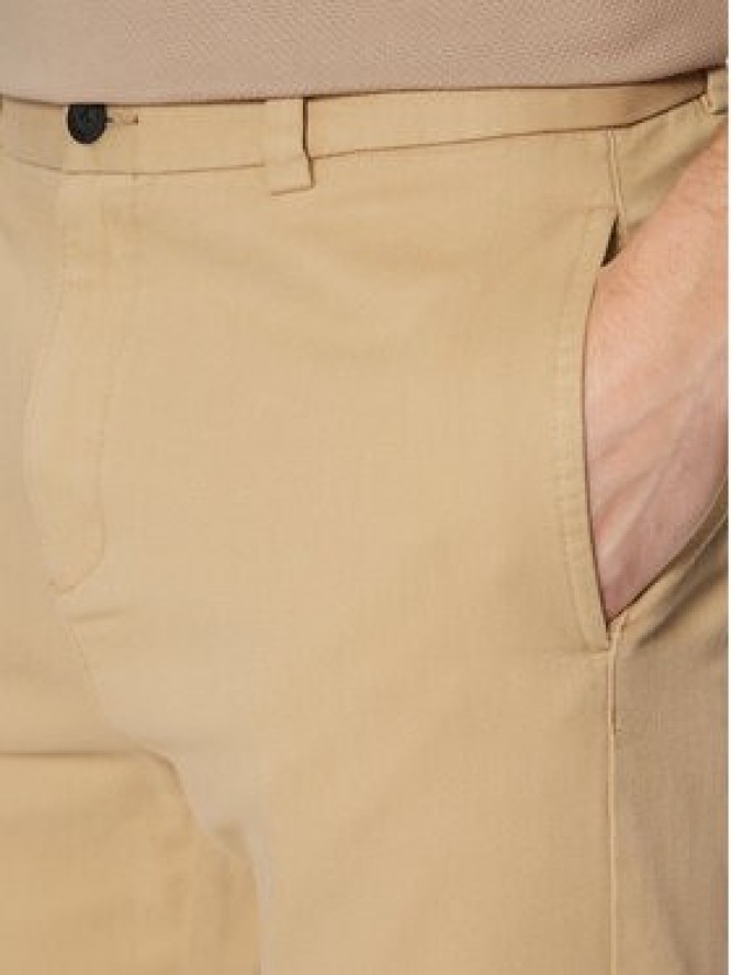 HUGO Chinosy 50533851 Beżowy Slim Fit