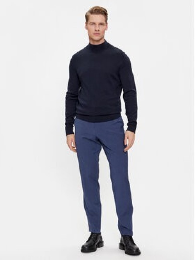 Calvin Klein Sweter Superior K10K110424 Granatowy Regular Fit