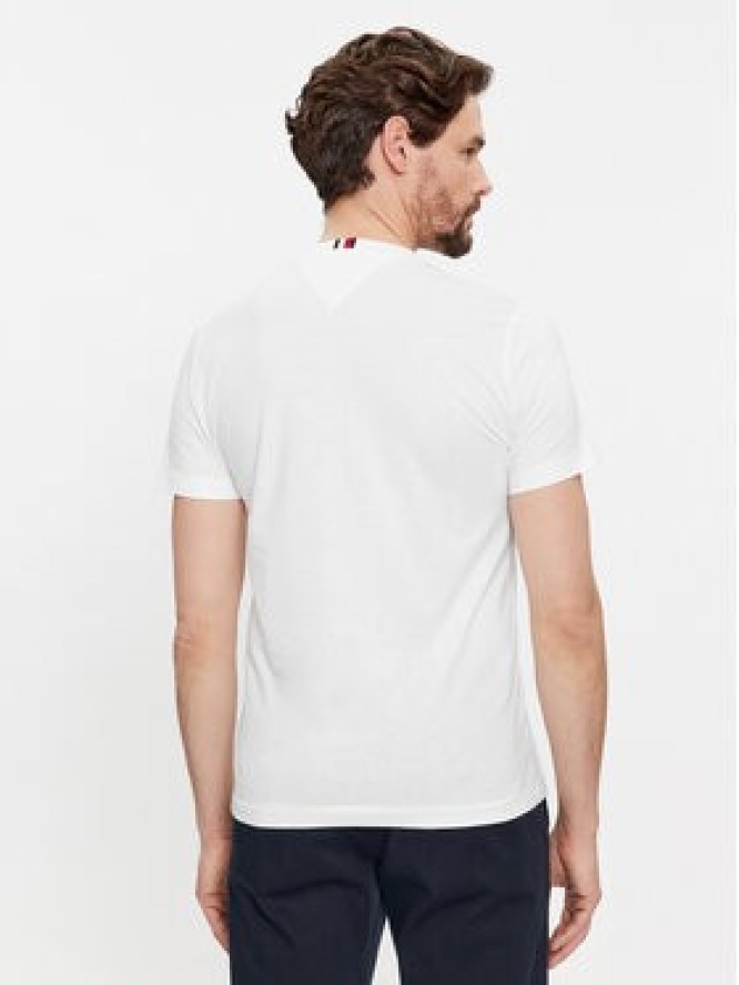 Tommy Hilfiger T-Shirt Emblem MW0MW33687 Biały Slim Fit