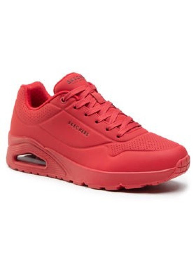 Skechers Sneakersy Uno Stand On Air 52458/RED Czerwony