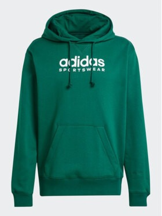 adidas Bluza ALL SZN Fleece Graphic IJ9426 Zielony Loose Fit