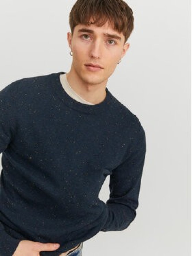 Jack&Jones Sweter Albert 12236792 Granatowy Regular Fit