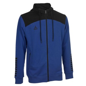 Bluza męska Select Oxford Zip Hoodie bawełniana rozpinana z kapturem szara