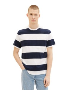 Tom Tailor Denim T-Shirt 1035597 Granatowy