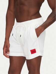 HUGO Szorty sportowe Dominica 50493450 Biały Regular Fit