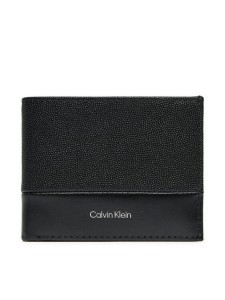 Calvin Klein Duży Portfel Męski Ck Must Bifold 5cc W/Coin K50K512678 Czarny