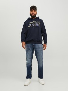 JACK & JONES PLUS Bluza w kolorze granatowym rozmiar: XXL