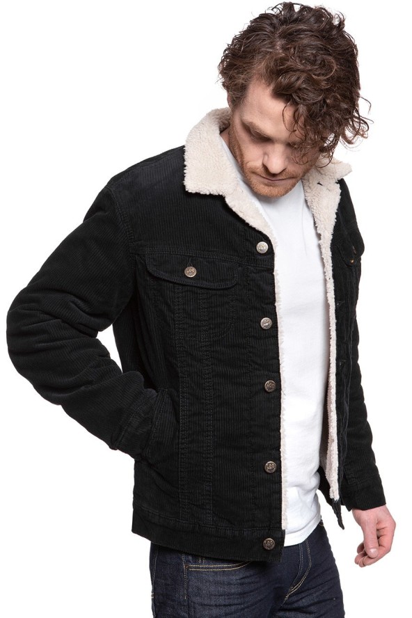 KURTKA ZIMOWA LEE SHERPA JACKET BLACK L87AQM01