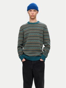 Selected Homme Sweter 16094646 Niebieski Regular Fit