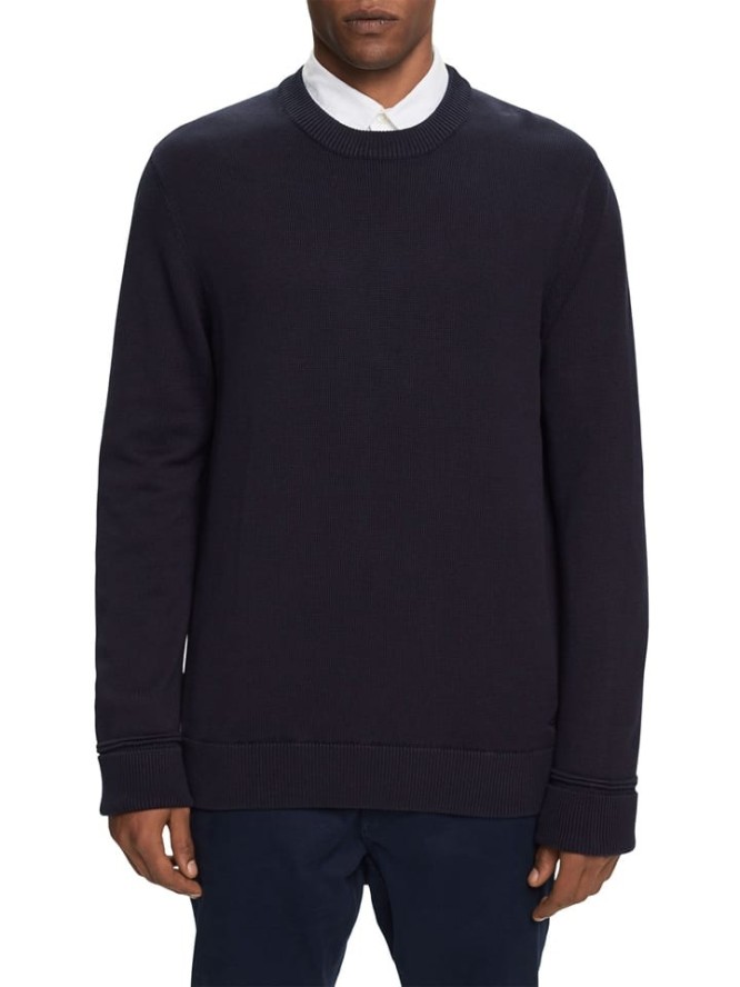 ESPRIT Sweter w kolorze granatowym rozmiar: XL