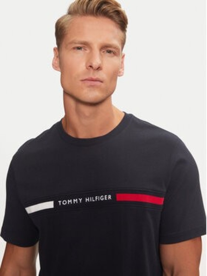 Tommy Hilfiger T-Shirt MW0MW36498 Granatowy Regular Fit