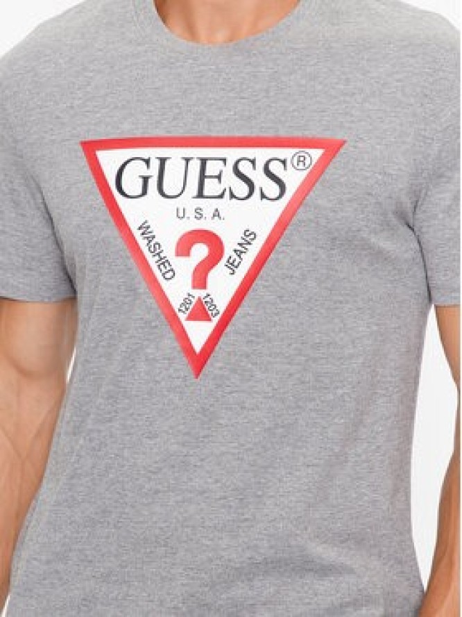 Guess T-Shirt M2YI71 I3Z14 Szary Slim Fit