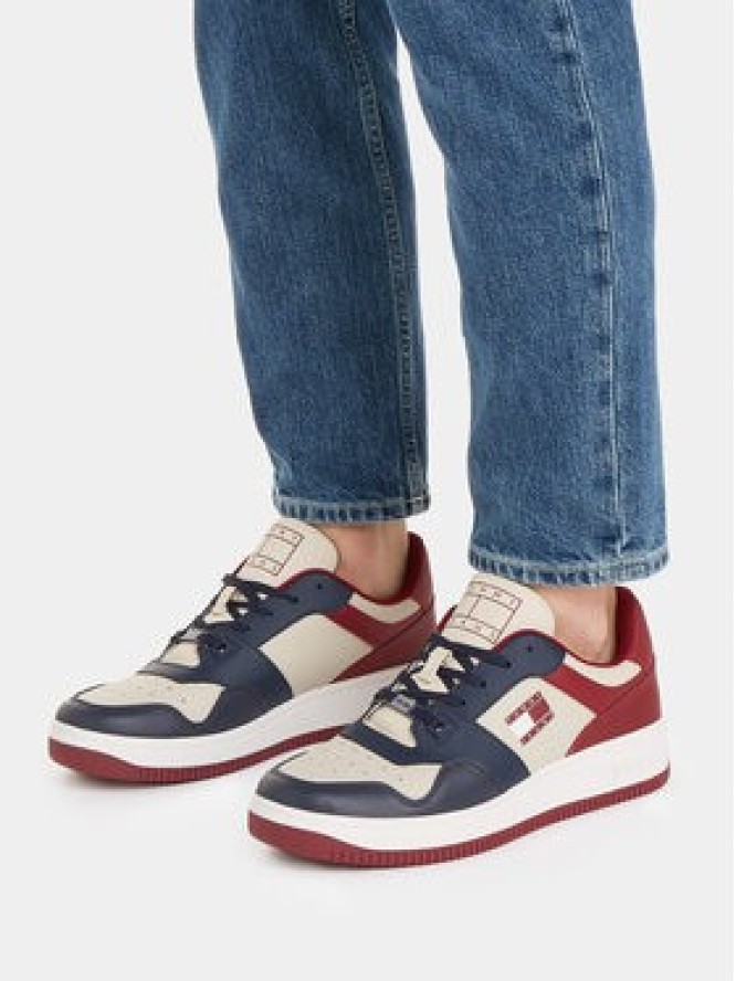 Tommy Jeans Sneakersy Tjm Basket Premium Color EM0EM01256 Niebieski