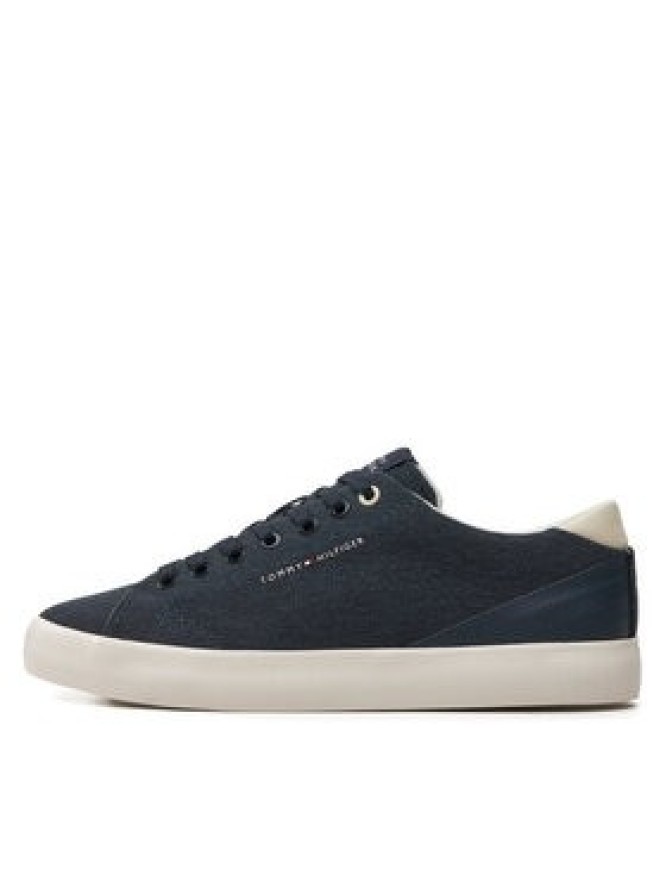 Tommy Hilfiger Tenisówki Th Hi Vulc Low Summer Cvs FM0FM05056 Granatowy