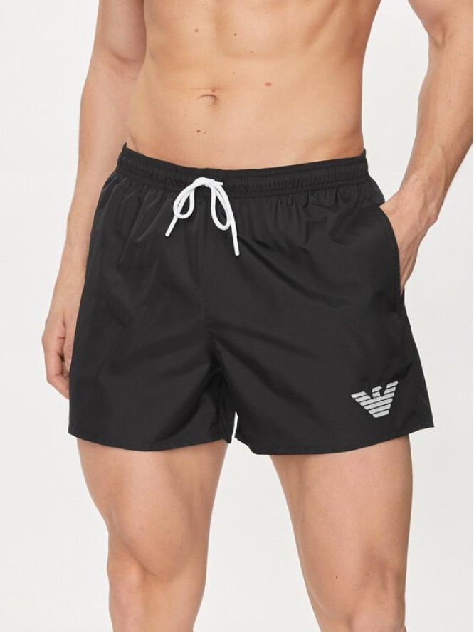 Emporio Armani Underwear Szorty kąpielowe 211752 4R438 00020 Czarny Regular Fit