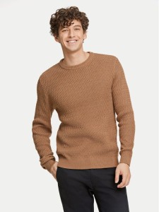 Lindbergh Sweter 30-804052 Beżowy Relaxed Fit