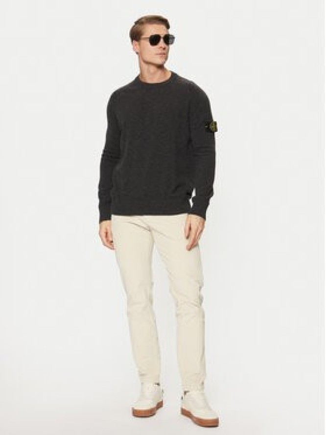 Stone Island Sweter 8115545B4 Szary Regular Fit