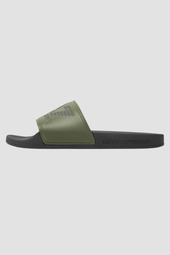 EA7 Zielone klapki Flip flops