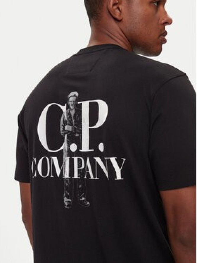 C.P. Company T-Shirt 17CMTS167A005100W Czarny Regular Fit