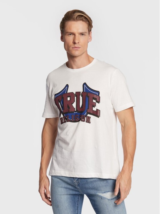 True Religion T-Shirt 106316 Biały Regular Fit