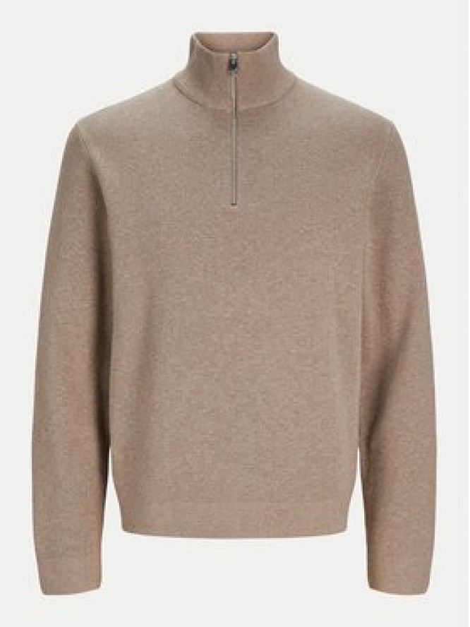 Jack&Jones Sweter Milano 12259664 Szary Relaxed Fit