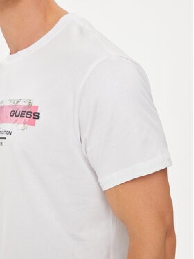 Guess T-Shirt M4YI03 I3Z14 Biały Regular Fit