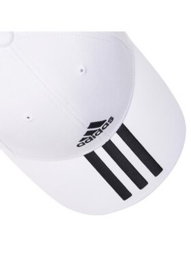 adidas Czapka z daszkiem Baseball 3-Stripes Twill Cap FQ5411 Biały