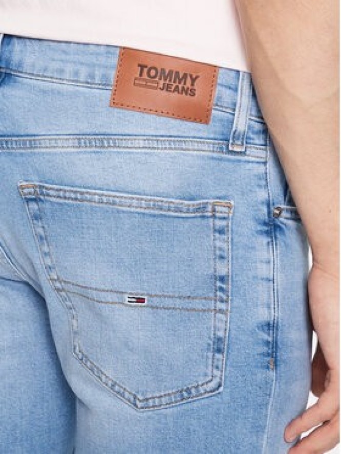 Tommy Jeans Szorty jeansowe Scanton DM0DM16151 Niebieski Slim Fit