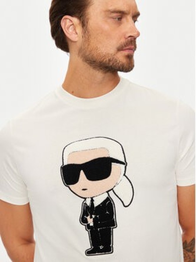 KARL LAGERFELD T-Shirt 755075 544250 Biały Regular Fit