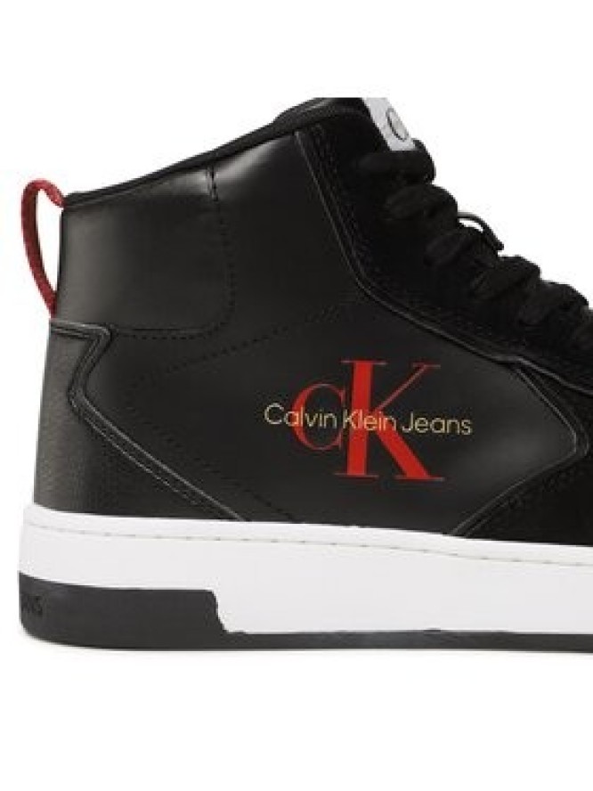 Calvin Klein Jeans Sneakersy Basket Cupsole Irreg Lines YM0YM00612 Czarny