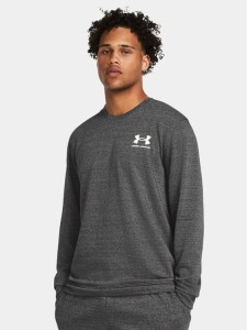 Under Armour Bluza Ua Rival Terry Lc Crew 1370404-025 Szary Loose Fit