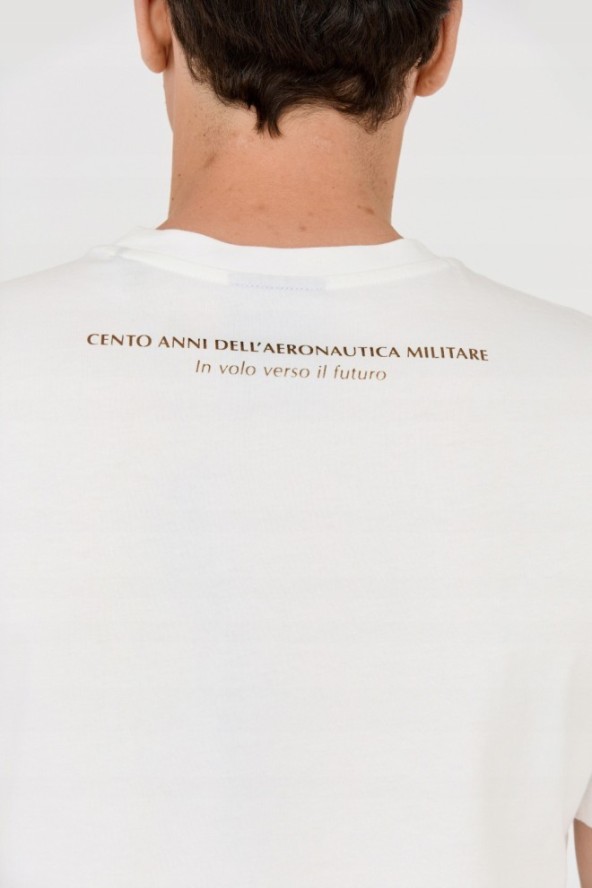 AERONAUTICA MILITARE Biały t-shirt męski