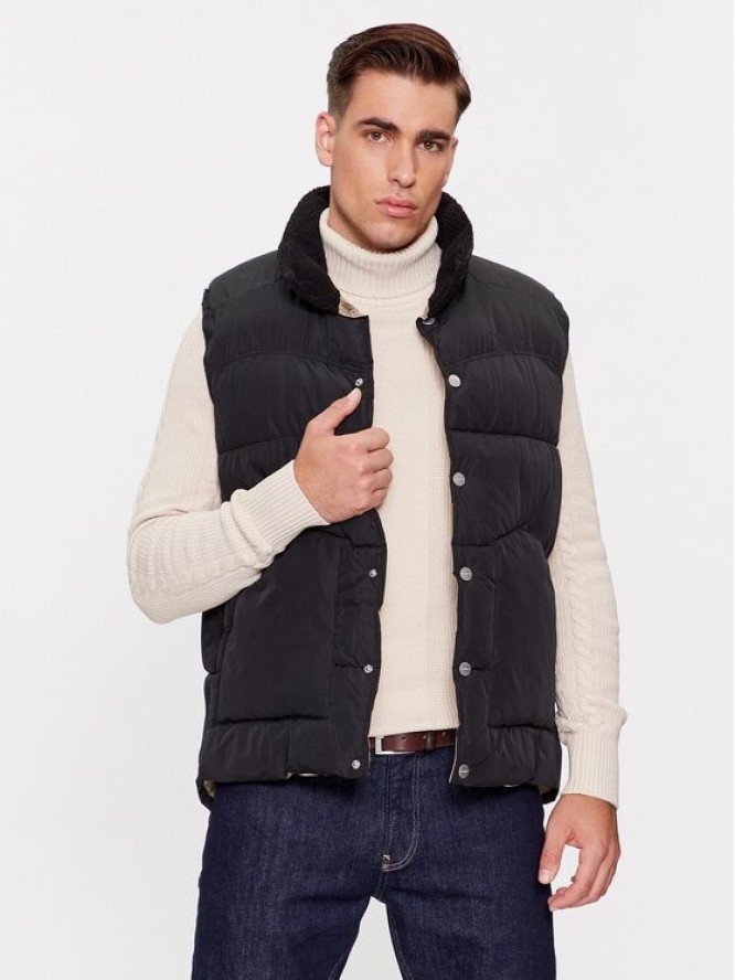 Jack&Jones Kamizelka 12246676 Czarny Regular Fit