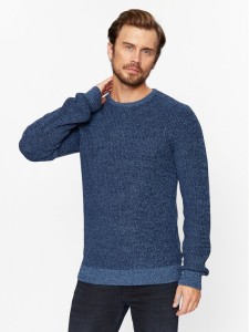 Blend Sweter 20716115 Granatowy Regular Fit