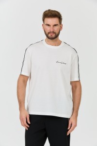 ARMANI EXCHANGE Biały t-shirt