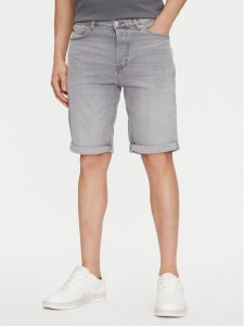 HUGO Szorty jeansowe 50537720 Szary Slim Fit