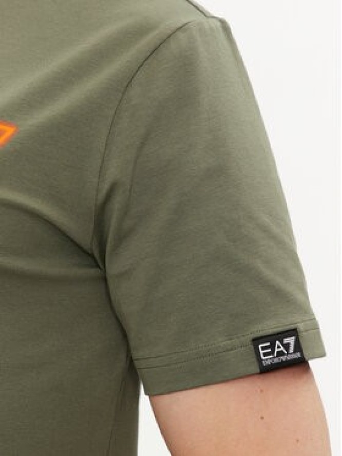 EA7 Emporio Armani T-Shirt 3DPT37 PJMUZ 1846 Zielony Regular Fit