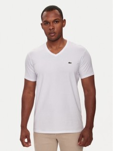 Lacoste T-Shirt TH0999 Biały Regular Fit