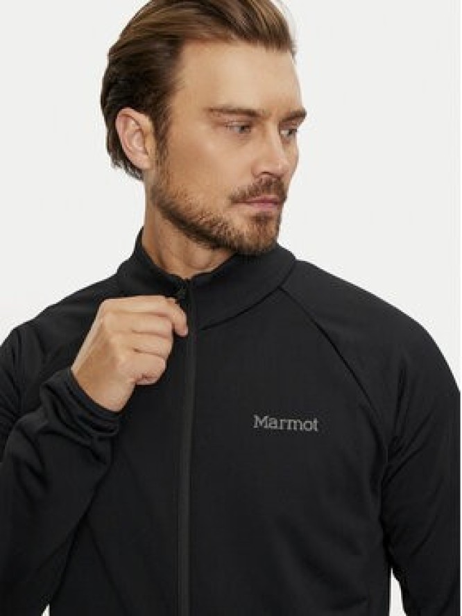 Marmot Bluza techniczna Leconte M15382 Czarny Regular Fit