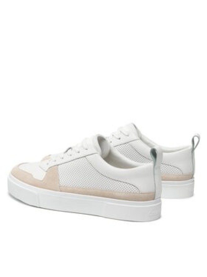 Calvin Klein Sneakersy Low Top Lace Up Lth HM0HM00495 Biały