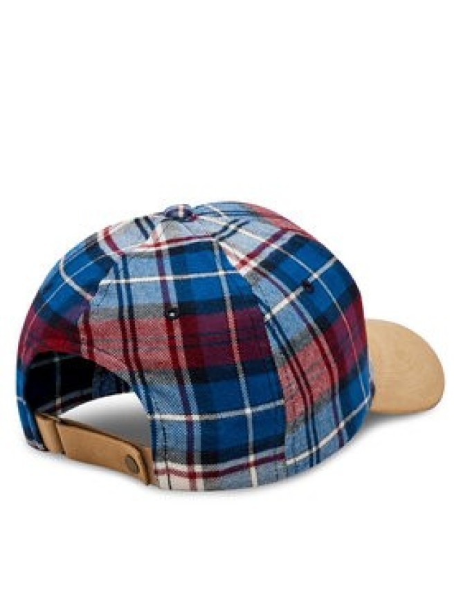 Tommy Hilfiger Czapka z daszkiem Th Monogram Tartan Cap AM0AM11991 Niebieski