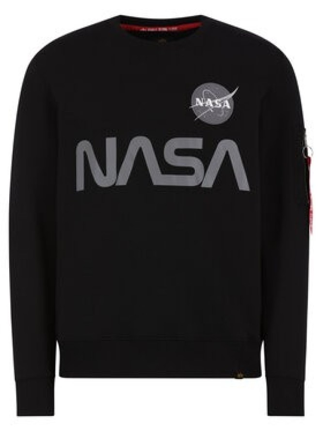 Alpha Industries Bluza Nasa Reflective 178309 Czarny Regular Fit