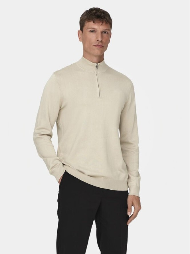 Only & Sons Sweter Wyler 22021264 Beżowy Regular Fit