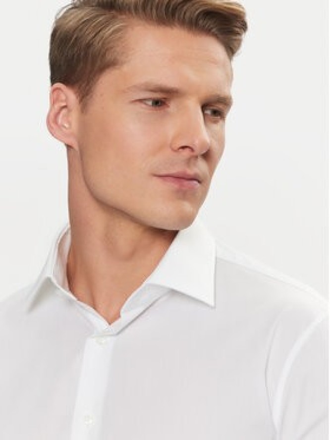 Calvin Klein Koszula Poplin Stretch Regular Shirt K10K109509 Biały Slim Fit